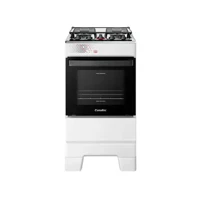 Imagem da Promoção Fogão a Gás Mesa Inox Tampa de Vidro Forno 50L Esmaltec IDEAL Top Branco 4 bocas Bivolt