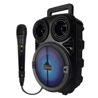 Imagem da promoção Caixa de som bluetooth portátil com microfone FM USB 30W
