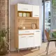 Jogo Armário De Cozinha Compacto Magazin Com 5 Portas E 1 Gaveta Multiuso E Bancada Multifuncional C em oferta