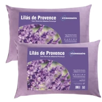 Imagem da promoção Travesseiro Antialergico com Aromaterapia Lavanda 50x70 Toque Aveludado Ajuda na Insônia e Ansiedade