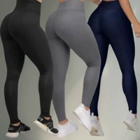 Imagem da promoção Kit 3 Calças Feminina Legging Grossa Para Academia Fitness Cós Alto