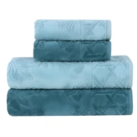 Imagem da promoção Jogo de Toalhas Buddemeyer Village Banho Verde/Verde Claro 4 peças