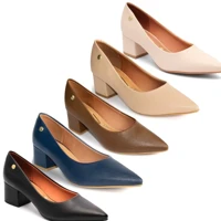 Imagem da promoção Scarpin Vizzano Salto Médio Bloco Sapato Confortáve