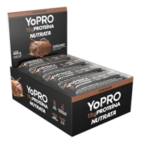 Imagem da promoção YoPro Bar 55g Display com 12 unidades Chocolate Nutrata