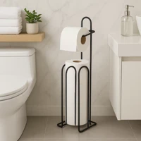 Imagem da promoção Suporte de Papel Higiênico de Chão para Banheiros e Lavanderias - Porta Papel Higiênico