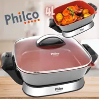 eletroportáteis Panela Elétrica Philco Redstone PPE04 - 1200W 4L em oferta na Magazine Luiza