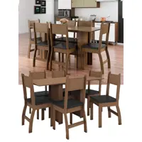 Mesa de Cozinha 6 Cadeiras Retangular Milano - J58080 Poliman Móveis em oferta na Magazine Luiza