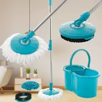 Mop Giratório 3 em 1 - Refil Microfibra + Refil Tira Pó + Refil Limpeza Pesada - Casual Home em oferta na Americanas