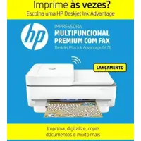 Impressora Multifuncional HP DeskJet Plus Ink - Advantage 6476 Jato de Tinta Colorida Wi-Fi USB em oferta na Magazine Luiza