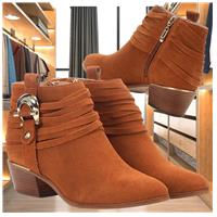 Imagem da promoção Bota Country Couro Jorge Bischoff Fivela Feminina - Caramelo