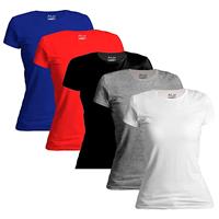 Imagem da promoção Kit 5 Blusinha Feminina Básica Camisetas Original Novastreet