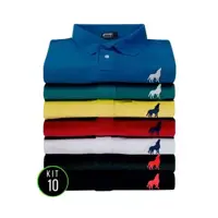 Kit com 10 Camisas Polo masculinas Vira Lata Originais Tecido Piquet - Vira Lata Wear em oferta na Magazine Luiza