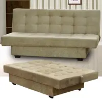 Sofá-Cama Casal 3 Lugares Reclinável - Matrix Laila (3 Cores) em oferta na Magazine Luiza