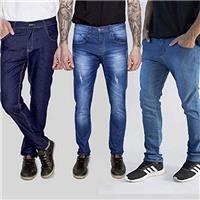 Imagem da promoção Kit 3 Calças Jeans Azul Lisboa 