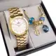Relógio Champion Feminino Ref: Cn25047w Dourado + Semijóia em oferta