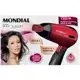 Secador de Cabelos Mondial Max Travel SC-10 1200W Bivolt - Preto/Vermelho em oferta