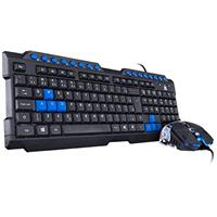 Imagem da promoção TECLADO E MOUSE GAMER VX GAMING GRIFO - MOUSE 2400 DPI CABO USB 1.8 METROS LED AZUL