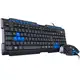TECLADO E MOUSE GAMER VX GAMING GRIFO - MOUSE 2400 DPI CABO USB 1.8 METROS LED AZUL em oferta
