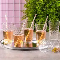 Jogo de Copos de Vidro 350ml 6 Peças Nadir - SM Marrocos em oferta na Magazine Luiza