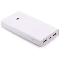 Carregador Portatil, Xiaomi, 20000mah, Branco em oferta na Amazon