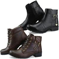 Imagem da promoção Kit 2 Pares de Bota Casual Feminina Preta e Capuccino - Dl Shoes