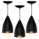 Kit Pendentes Bala / Vegas Pequeno 16x11cm (preto Fosco/bronze) - As Luminaria em oferta