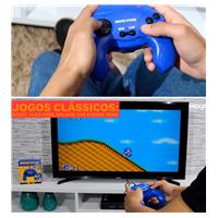 Imagem da promoção Console Sega Master System Plug & Play com 40 jogos na Memória - Azul