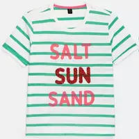 Blusa Manga Curta em Algodão Estampa SALT SUN SAND em oferta na Renner