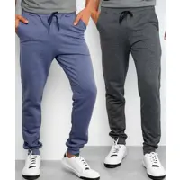 Kit 2 Calças Moletom Costão Masculina - Costão Fashion Style em oferta na Magazine Luiza