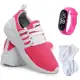 Kit Tênis Sneaker Feminino + Relógio Digital + Meia Conforto - Schiareli (6 Cores) em oferta