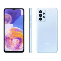 Smartphone Samsung Galaxy A23 128GB Azul 4G - Octa-Core 4GB RAM 6,6” Câm Quádrupla + Selfie 8MP em oferta na Magazine Luiza