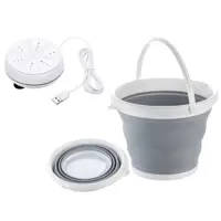 Kit Balde Retrátil 10 L + Mini Máquina de Lavar Portátil UBS - TOP TOTAL em oferta na Magazine Luiza