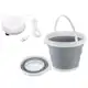 Kit Balde Retrátil 10 L + Mini Máquina de Lavar Portátil UBS - TOP TOTAL em oferta