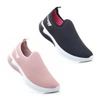 Imagem da promoção Kit 2 Tênis Esportivo Slip On Feminino Academia Fitness - Zeus