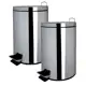 Kit com 2 Lixeiras Inox 5 Litros - Just Home Collection em oferta
