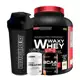 Kit Waxy Whey 2kg + BCAA 4,5 100g + Power Creatina 100g + Coqueteleira Bodybuilders em oferta