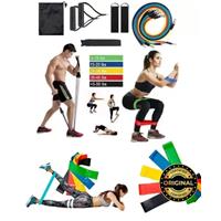 Imagem da promoção Kit Elástico 11 Peças+ Mini Band 5 Exercicios Academia Treino Malhar Em Casa - Fitness Smart - FitSm