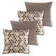 Kit 4 capas de Almofada Jacquard - 4401 - EDDI Casa em oferta