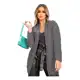 Kimono Cardigan Inverno Feminino Quadradinho Reto - EUC STORE em oferta