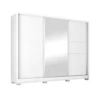 Guarda-roupa Casal com Espelho 3 Portas de Correr - 3 Gavetas Europa Maranello (2 Cores) em oferta na Magazine Luiza