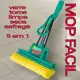mop giratório rodo esfregão flat limpeza chão cozinha área sala comércio limpa tudo - CELESTE em oferta