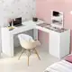 Escrivaninha Penteadeira de Canto 136x136cm com Espelho 1 Porta Star Belaflex em oferta