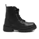 Bota Coturno Feminina Cadarço Zíper Conforto Casual - Roteshoes em oferta