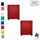 Kit 2 Pufs Puff Banqueta Quadrado Decorativo Vermelho Material Sintético Cubo - Melhor Opção em oferta