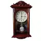 Relógio De Parede Retrô Vintage Com Pendulo Ativo Marrom 41X22X7cm - Imporiente em oferta