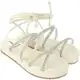Sandália Feminina Flatform Tiras Coloridas Amarração Moda - Somileve Calçados em oferta