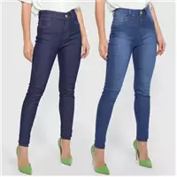 Imagem da promoção Kit Calça Jeans Skinny Grifle 2 Peças Femininas