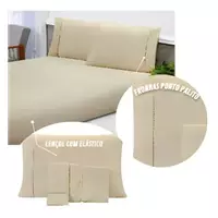 Imagem da promoção Roupa De Cama Queen 400 Fios 3Pcs Toque Acetinado 100% Macio - Magia Enxovais