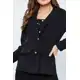 Blazer Casaco Veludo Feminino Allmaria Moderno Elegante - Amiska em oferta