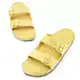 Chinelo Slide Camomila Salto Plataforma Injetado Fivela - Usaflex em oferta